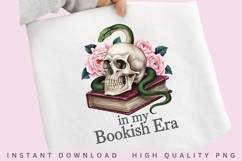 In My Bookish Era PNG, Dark Academia Book Lover Sublimation, Product Image 2
