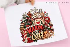 Warm & Cozy Winter Hot Cocoa Christmas Mug Holiday Comfort Product Image 3