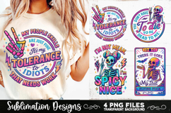 Funny Skeletons Sarcastic Retro PNG Sublimation Product Image 5