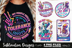 Funny Skeletons Sarcastic Retro PNG Sublimation Product Image 6