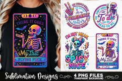 Funny Skeletons Sarcastic Retro PNG Sublimation Product Image 8
