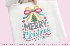 Merry Christmas Coquette Bow PNG Product Image 2