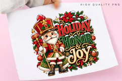 Holiday Honor & Joy Nutcracker Christmas Illustration Product Image 3