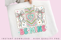 Be Mine Faux Applique PNG Design Product Image 1