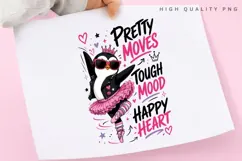 Ballerina Penguin PNG Sublimation Design, Cute Punk Penguin Product Image 3