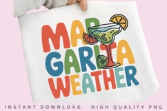Margarita Weather Summer Cocktail PNG Product Image 2