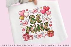 Be Mine Valentine PNG Design Product Image 1