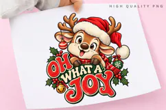 Oh What A Joy PNG Sublimation Design, Cute Christmas Baby Product Image 3