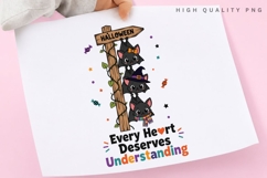 Every Heart Deserves Understanding PNG, Halloween Bats Product Image 3
