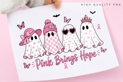 Pink Brings Hope, Breast Cancer PNG, Breast Cancer Ghost Product Image 1