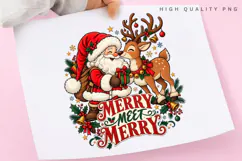 Festive Gift Bringer and Reindeer Christmas Holiday Winter Product Image 3