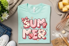 Sweet Strawberry Summer Cute Summer Strawberry PNG Design Product Image 3