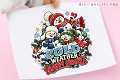 Cozy Cold Weather Warm Hearts Cute Snowman Christmas Winter Product Image 3