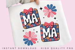 Retro Mama Coquette Bow PNG Design Product Image 2