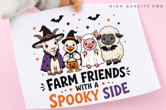 Farm Friends With A Spooky Side PNG Sublimation Design Product Image 3