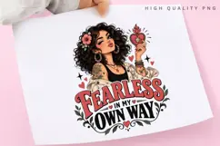 Fearless In My Own Way PNG Sublimation Design, Sassy Product Image 1