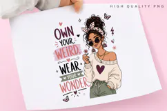 Own Your Weird Wear Your Wonder PNG Sublimation Design Product Image 3