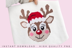 Crochet Reindeer PNG Design Product Image 1