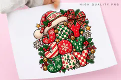 Joyful Christmas Winter Holiday Festive Typography PNG Product Image 3