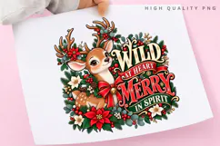 Cute Christmas Reindeer Wild at Heart Merry Spirit Festive Product Image 3