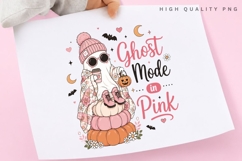 Ghost Mode In Pink PNG, Pink Ghost Pumpkin Sublimation Product Image 3