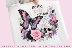 Be the Best Version of You Skull PNG Product Image 2