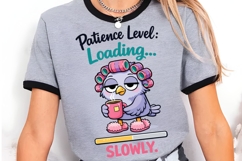Patience Level Loading Slowly Duck PNG, Funny Tired Duck Product Image 3