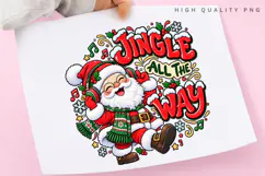 Santa Claus Jingle All the Way Christmas Music Holiday Product Image 1