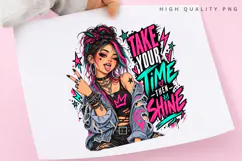 Take Your Time Then Shine Edgy Alternative Girl Product Image 3