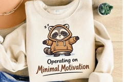 Operating on Minimal Motivation PNG, Funny Raccoon Product Image 4