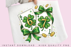 Lucky Clover Cards PNG Design Product Image 2