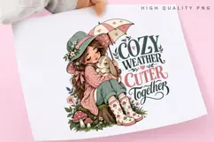 Cozy Weather Cuter Together PNG Sublimation Design Product Image 3