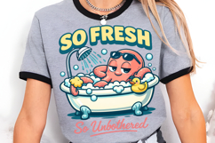 So Fresh So Unbothered Octopus Bath PNG Design Product Image 3