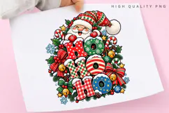 Ho Ho Ho Santa Christmas Holiday Winter Festive PNG Product Image 3