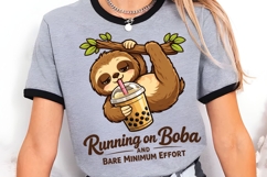 Running on Boba and Bare Minimum Effort Sloth PNG Product Image 4