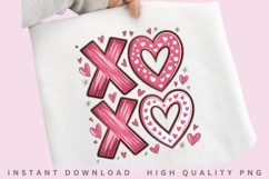 XOXO Heart Valentine PNG Product Image 2