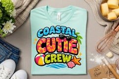 Coastal Cutie Crew Summer Beach Vacation PNG Design Product Image 1