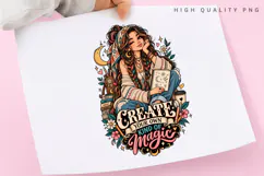 Create Your Own Kind of Magic PNG, Creative Girl Product Image 3