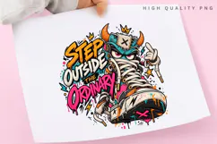 Step Outside the Ordinary Skeleton Monster Street Art Product Image 3