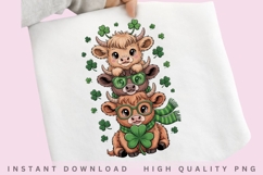 Highland Cow St Patrick PNG Product Image 2