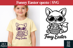 Funny Easter quote SVG Funny Easter bundle Baby Animals Product Image 5