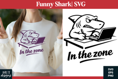 Funny shark SVG Office Busy Shark Got This tshirt design Product Image 1