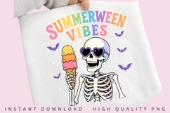 Summerween Skeleton Ice Cream PNG Product Image 1