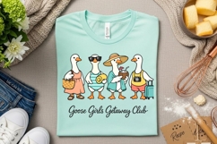 Goose Girls Getaway Club Funny Summer Vacation Goose PNG Product Image 3