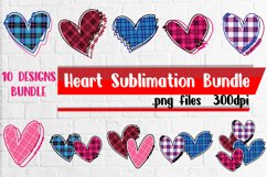 Heart Sublimation Bundle PNG Files Product Image 1