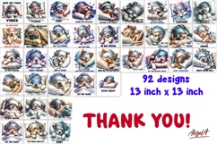 Sleeping dog T shirt sublimation designs bundle Pajama print Product Image 3