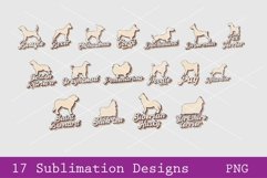 25 Retro Dog Breed Sublimation Bundle Product Image 1