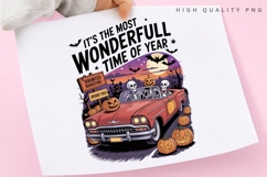 It's The Most Wonderful Time Of Year Halloween PNG, Skeleton Product Image 1
