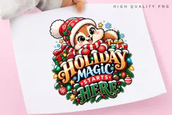 Cute Squirrel Holiday Magic Christmas Winter Festive Design Product Image 3