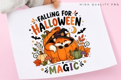 Falling For Halloween Magic PNG Sublimation Design, Fox in Product Image 3